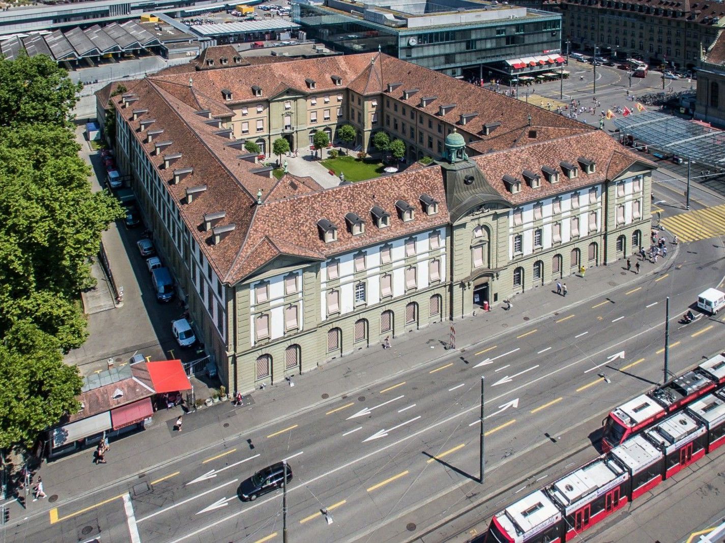 Burgerspital aus der Sicht einer Drohne