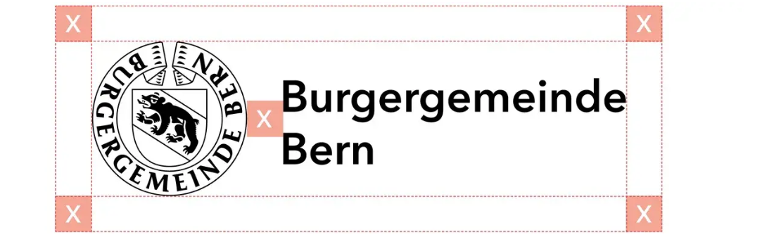 Darstellung Schutzzone Logo Burgergemeinde Bern