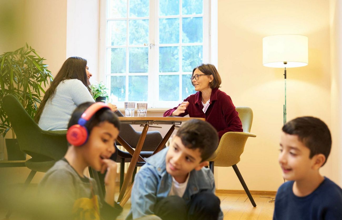 Beratungsgespräch im Eltern-Walk-In