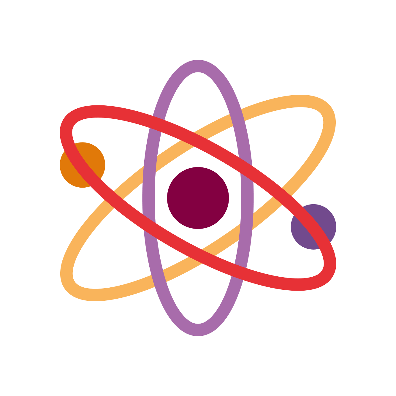 Icon Förderbereich Wissenschaft in Form eines Atoms
