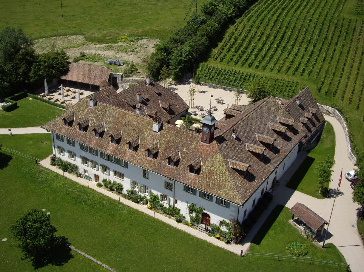 Klosterhotel aus der Vogelperspektive